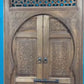 Fantastic Double Unique Door With Two carved panels , Royal Moroccan Handmade sculpture with a Moorish artwork .