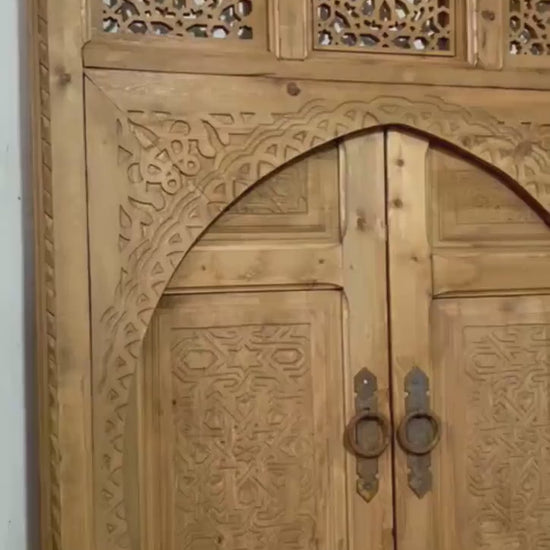 DOUBLE PORTE SCULPTÉ | Carved Moroccan door interior , exterior