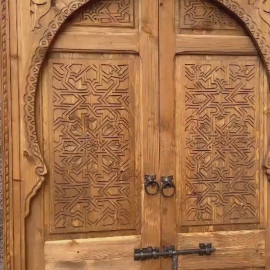 Free Shipping Custom Door Crafted With the Best Quality of Wood, This Moroccan Berber Door You Can Use It For Your Interior And  Exterior.