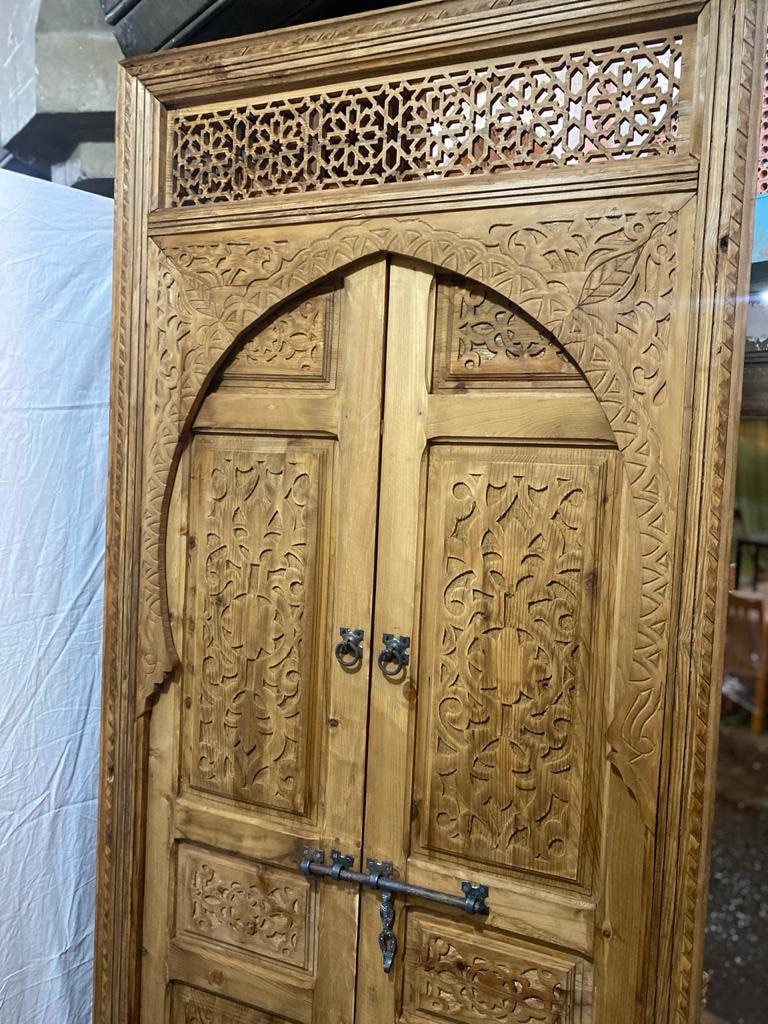 Double marocaine porte sclupté a la main | Morish door | Moroccan door | Prix choc