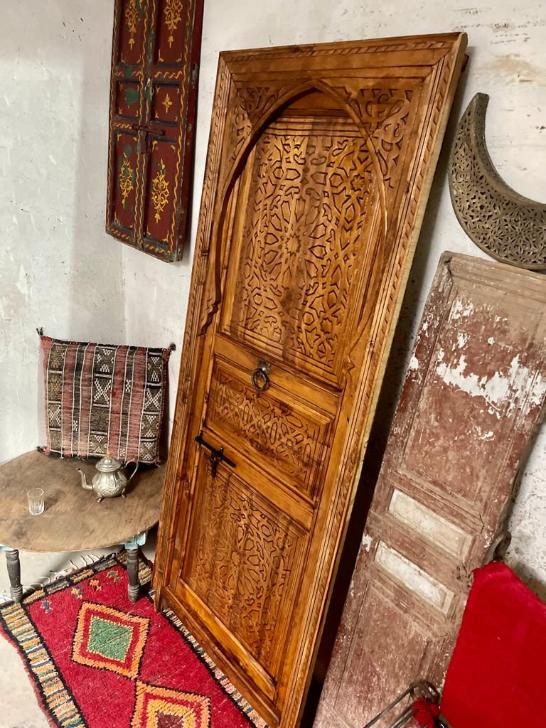Old Carve Moroccan Door | Morish Door | porte marocaine  | Double Porte  sculpté