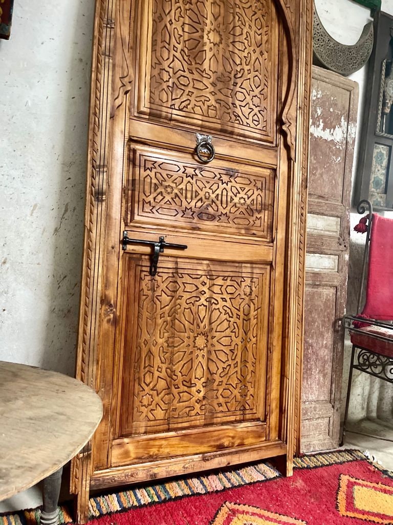 Old Carve Moroccan Door | Morish Door | porte marocaine  | Double Porte  sculpté