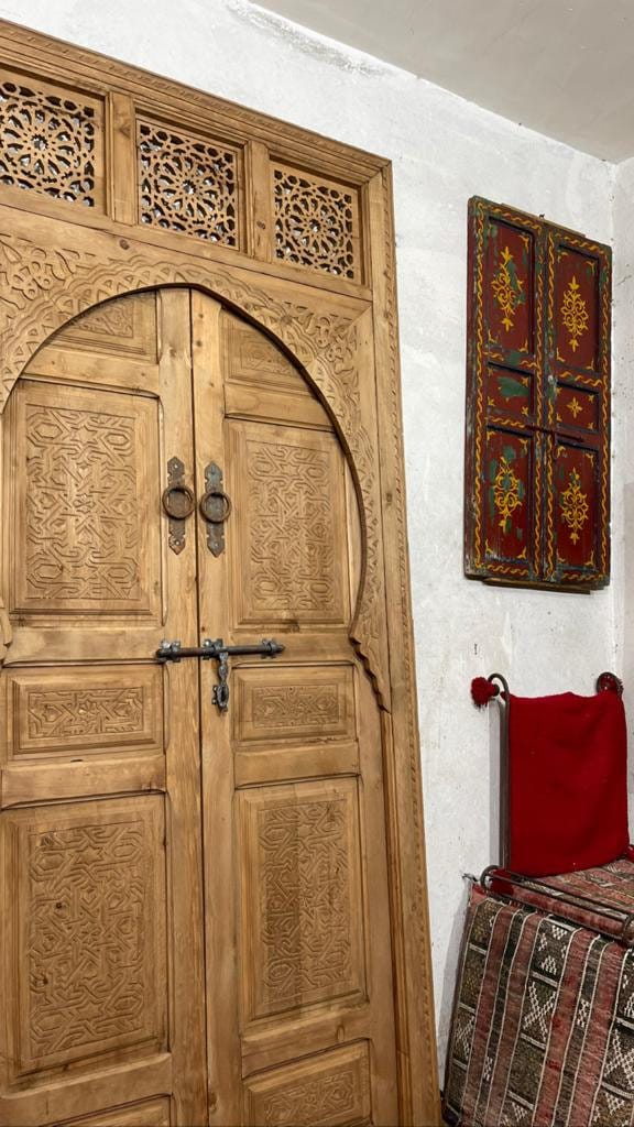 DOUBLE PORTE SCULPTÉ | Carved Moroccan door interior , exterior