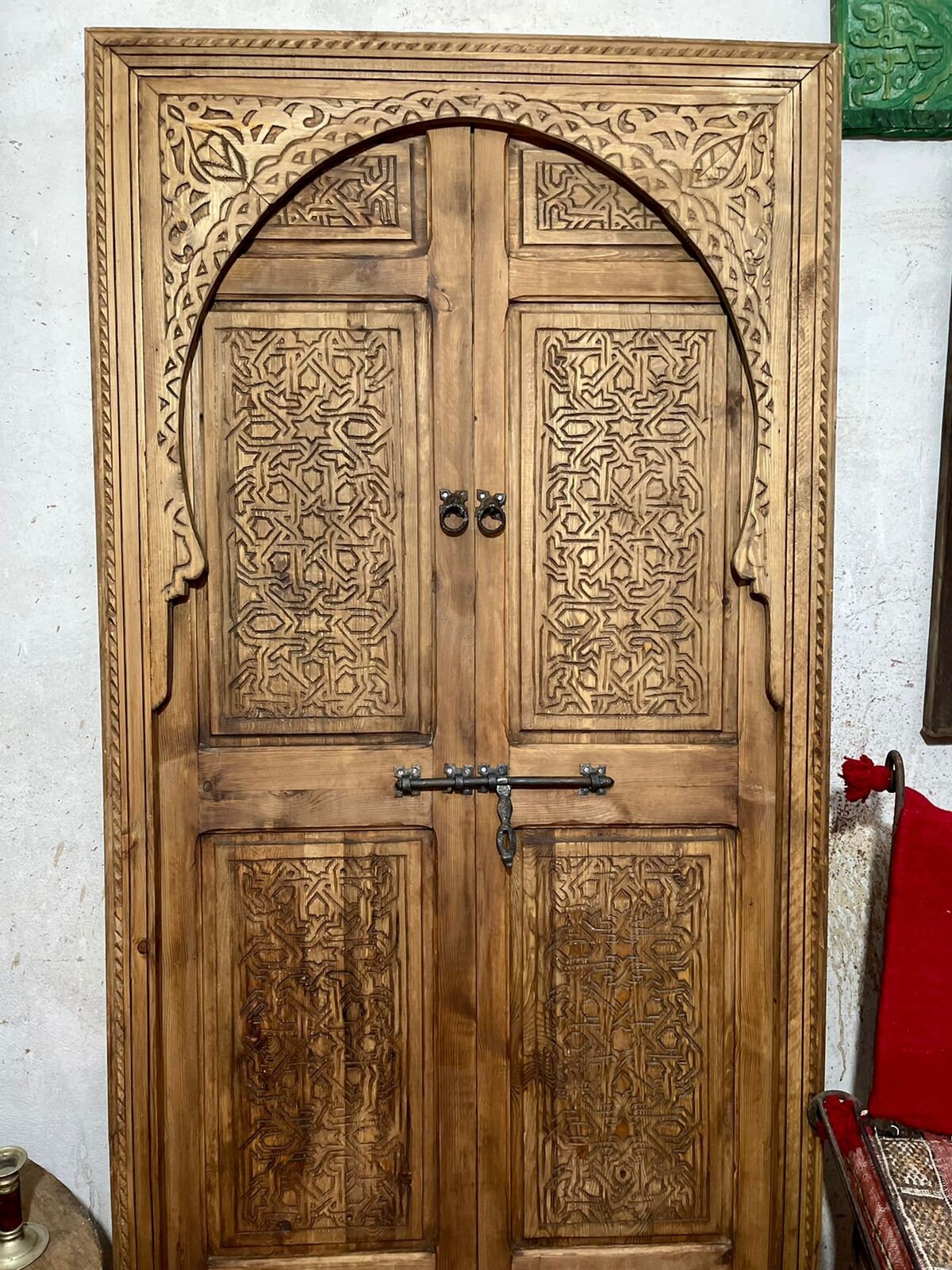 Carved Moroccan Door | Porte marocaine traditionnelle Porte en bois sculptée