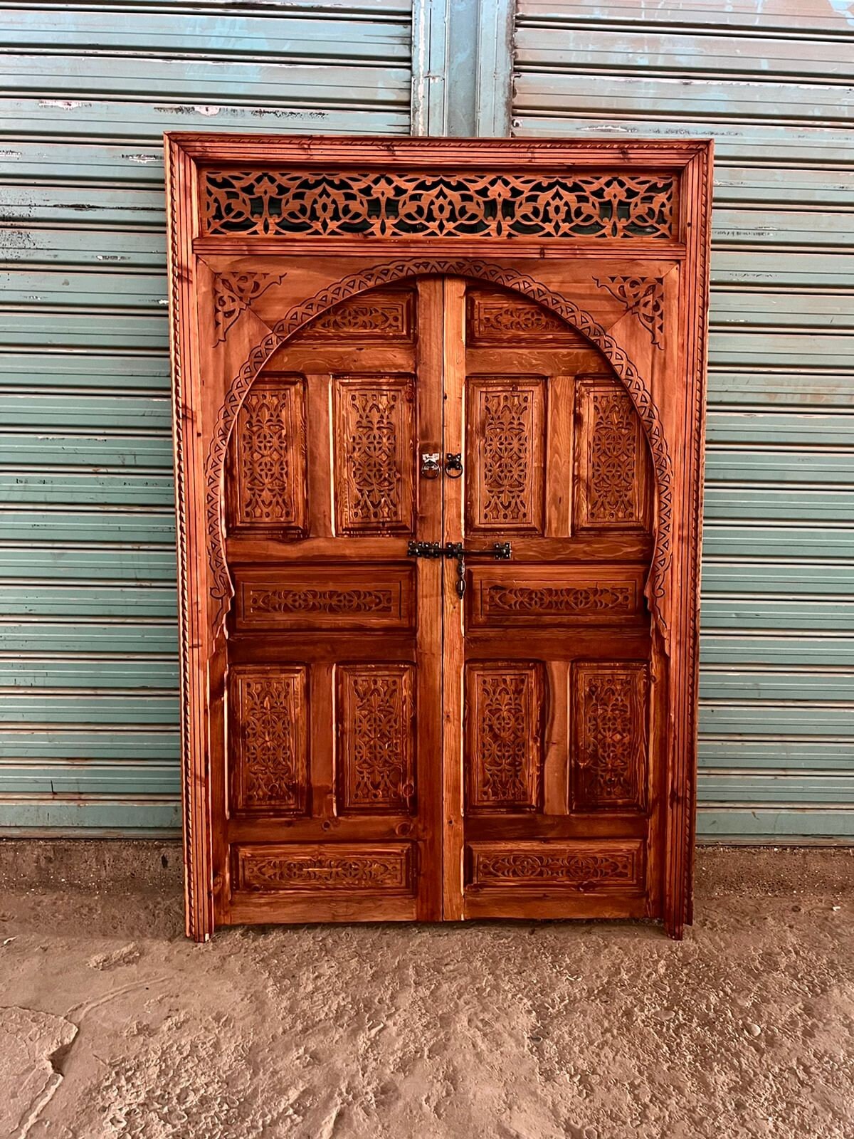 Wooden Door Rustique Wall décor, Intérieur Extérieur Door, Berbère Antique Old  Carved Morish door , Moroccan Décoration,