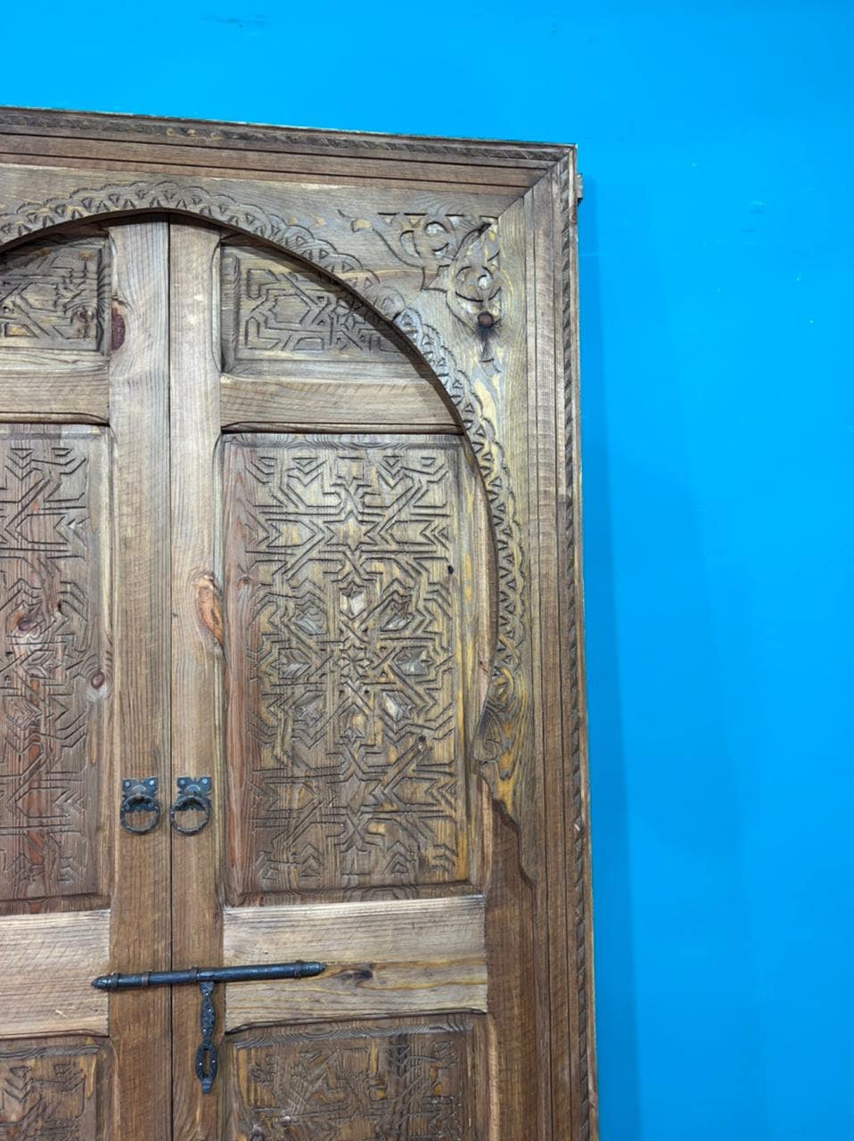 Door Hinges, Vintage Carved Door, Carved Moroccan Door, Traditional Cedar Wooden Door, Rustic Hinged Doors, Home Doors, Entryway Doors.