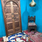 Moroccan Interior, Entryway  Rustic Abstract Geometric Door, Old Decorative Decor, Mid Century Modern