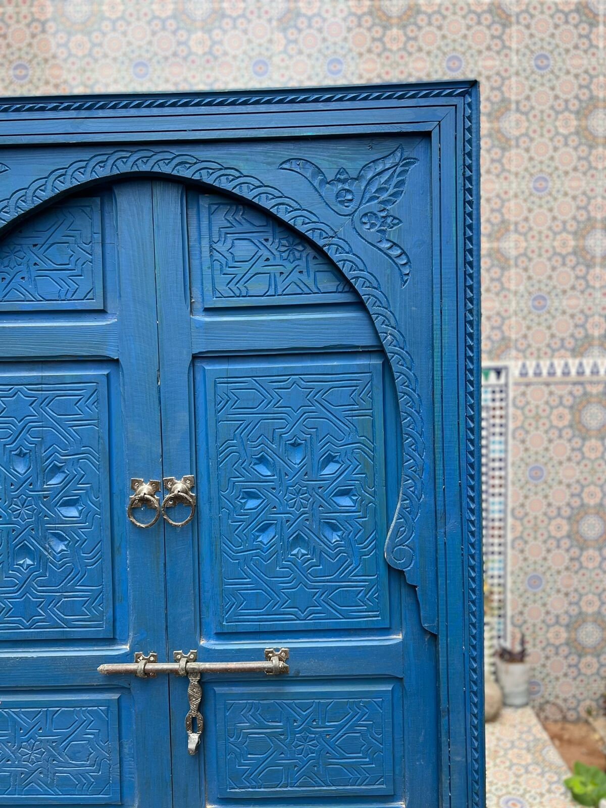 Marrakech Blue Door Affiche - Porte bleue 