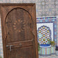Moroccan Door Geometric Hand Carving For Interior Exterior Room Moorish Mediterranean Architectural Wood work house door house