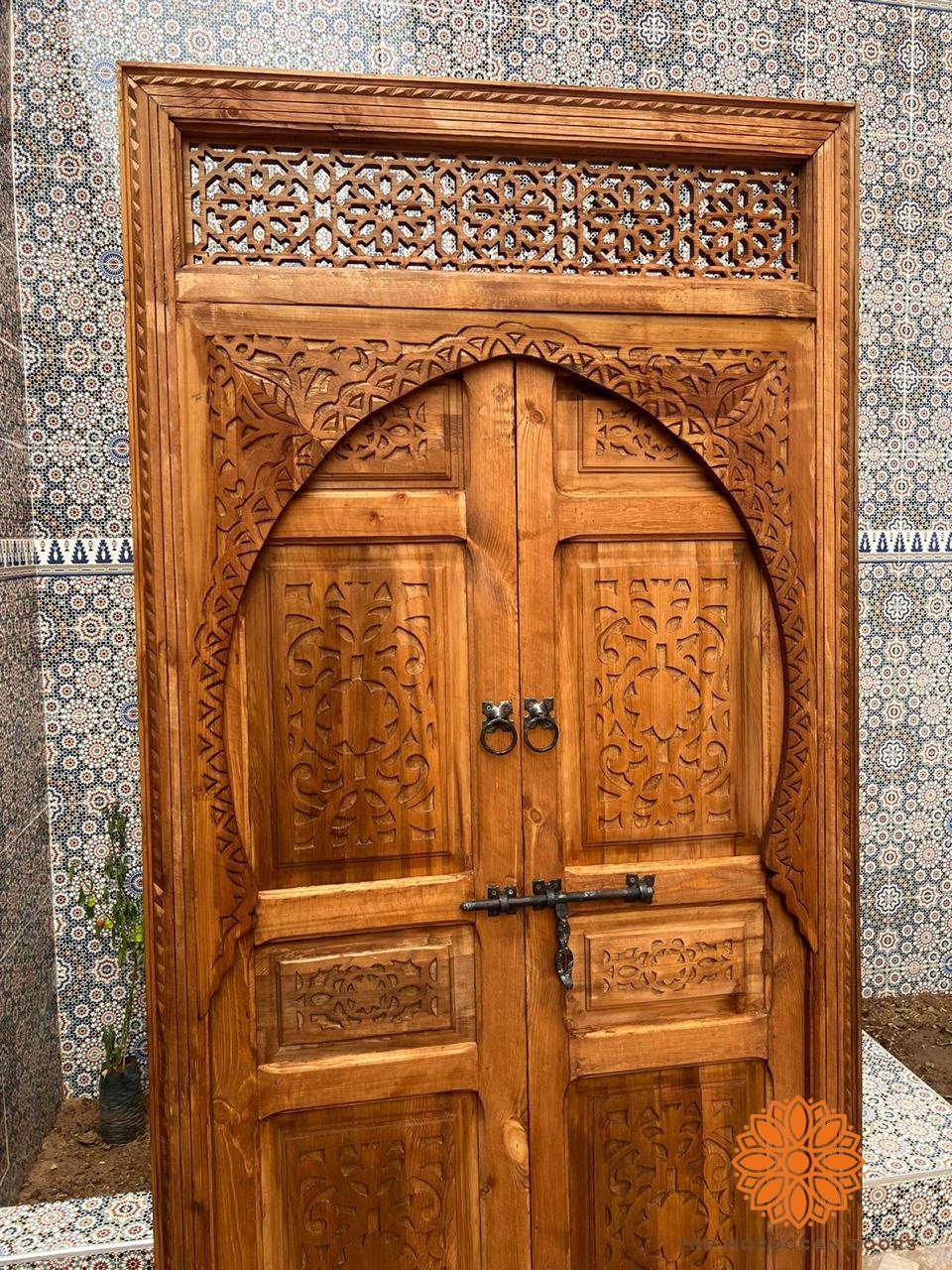 Double Interieur Exterieur Porte En Bois Massif Sclupté A La Main | Morish Door | Moroccan Door | Prix Choc  Et Livraison Gratuite