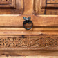 Wooden Carved Door With Carved iron  Locker Closet Interior designer Home Moroccan Gift Doors Modern Door & Locks EXTERIOR INTERIOR DOOR