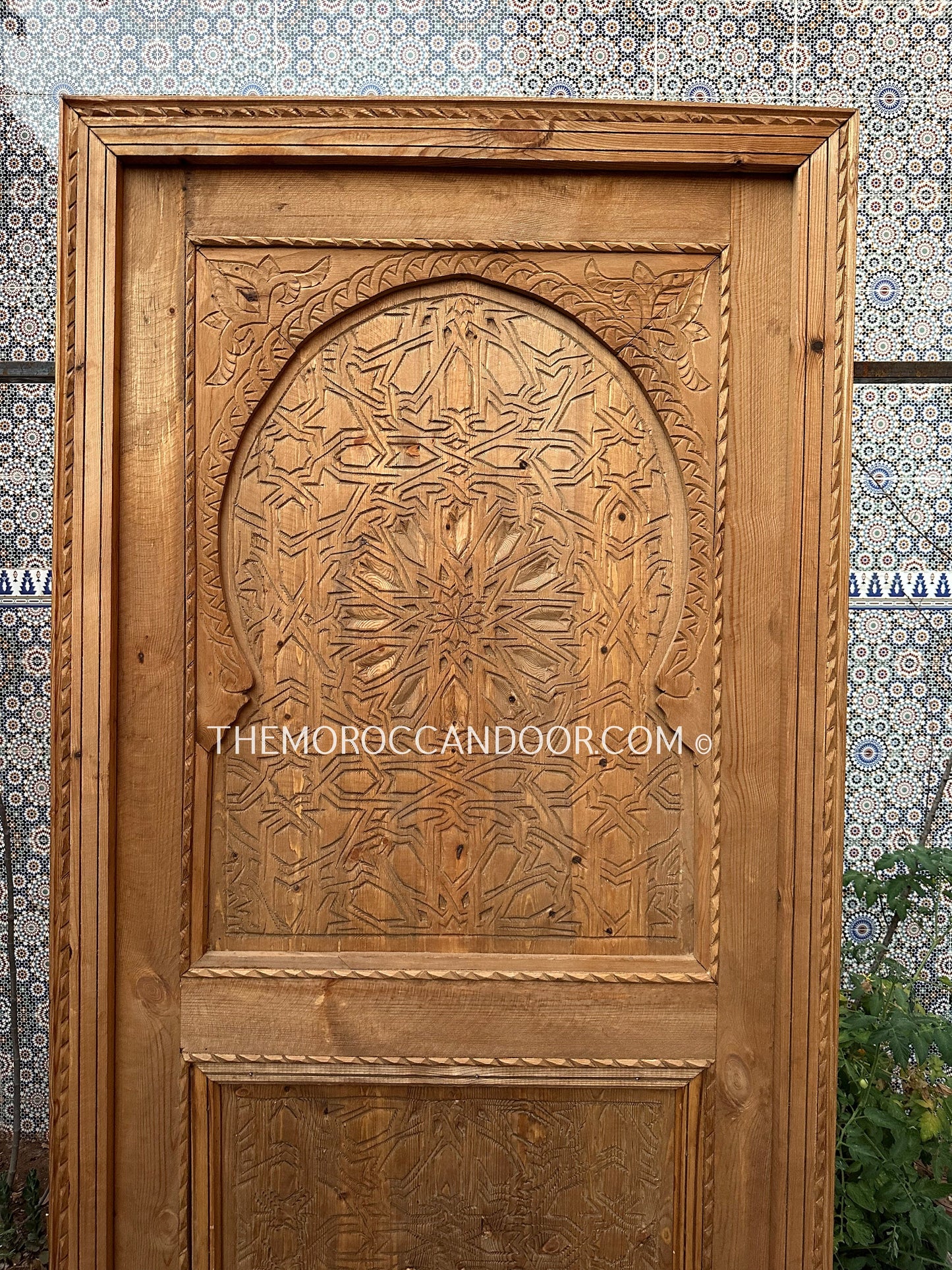 Exquisite Hand Carved Wood Door - Elevate Your Home with Exotic Charm - Custom Wooden Doors